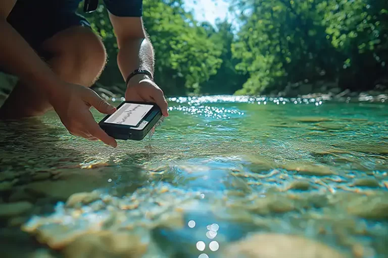 water quality monitoring at outfield