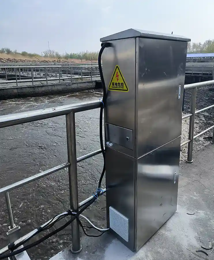 sewage plant water nitrate monitoring