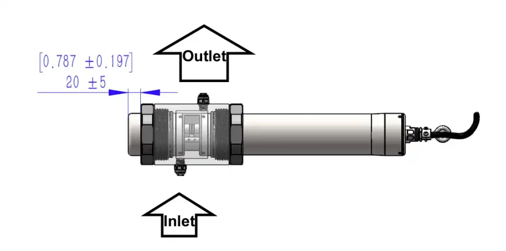 Spectrum water sensor pipeline installation